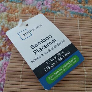 Set of 8 Mainstays Bamboo Placemats